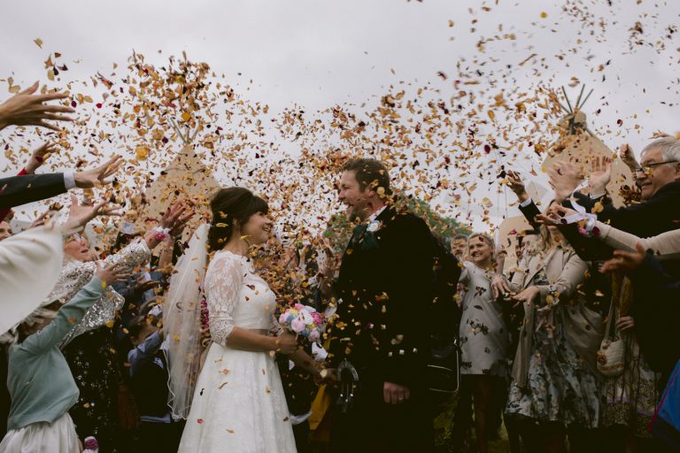 Confetti in Celebration of Wedding Photography