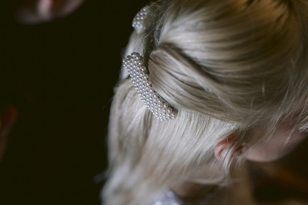 Bridal Hair Pin Portrait Session at Yew Tree Farm Wedding