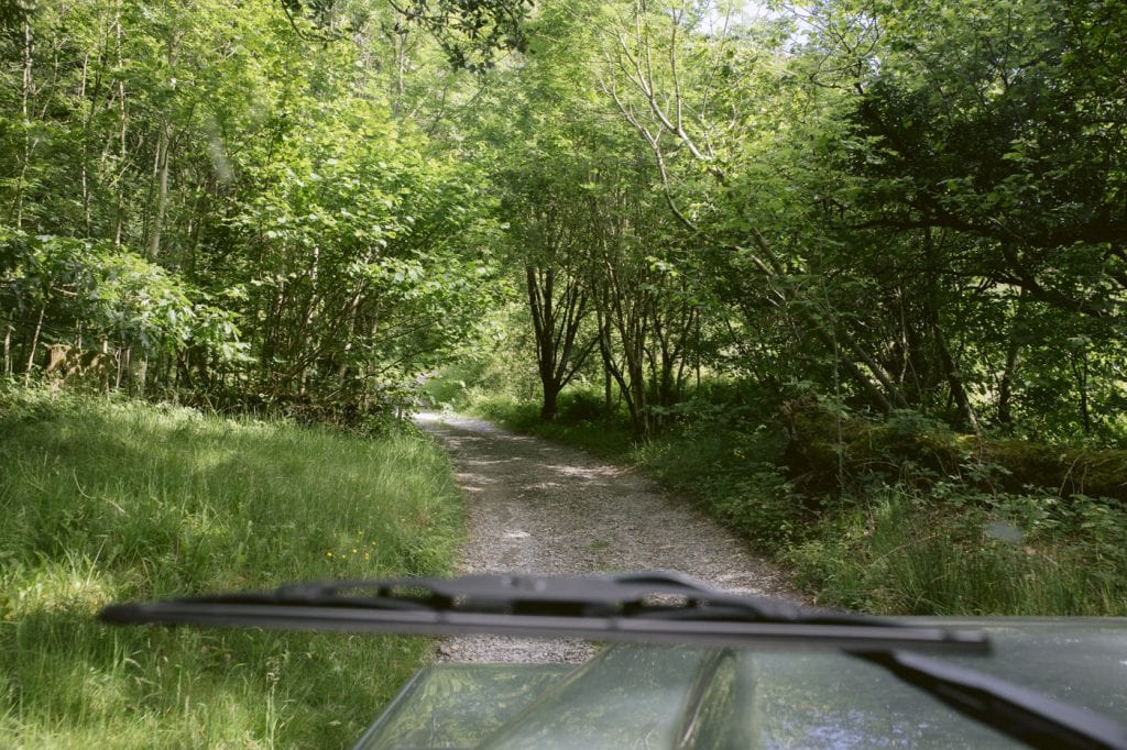 View from Wedding Care Portrait Session at Yew Tree Farm Wedding