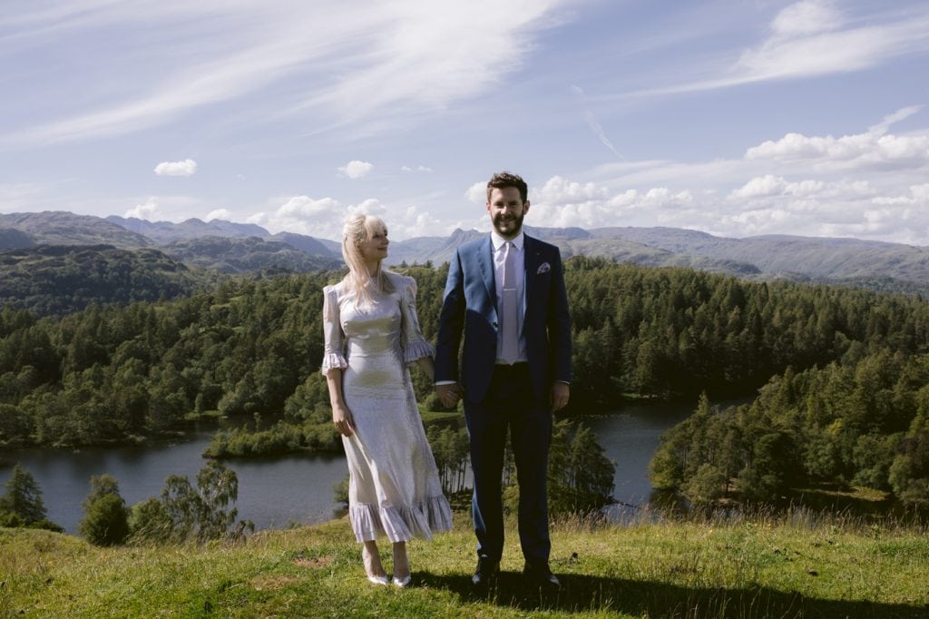 Bride and Groom Portrait Outdoor Session at Yew Tree Farm Wedding