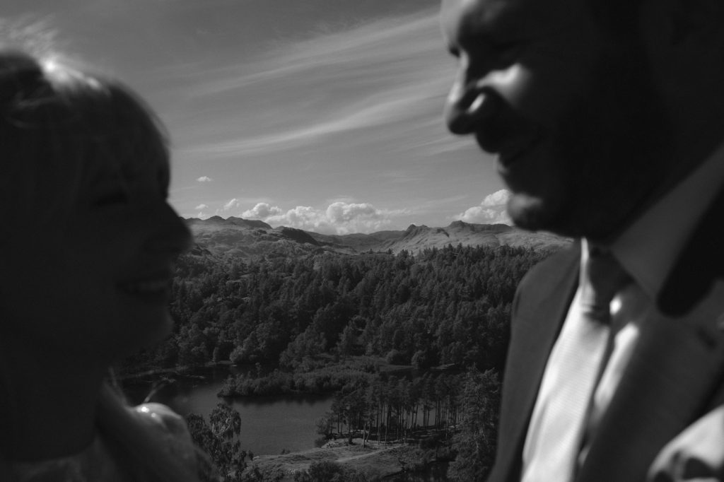 Closeup Wedding Portrait Shoot Outside