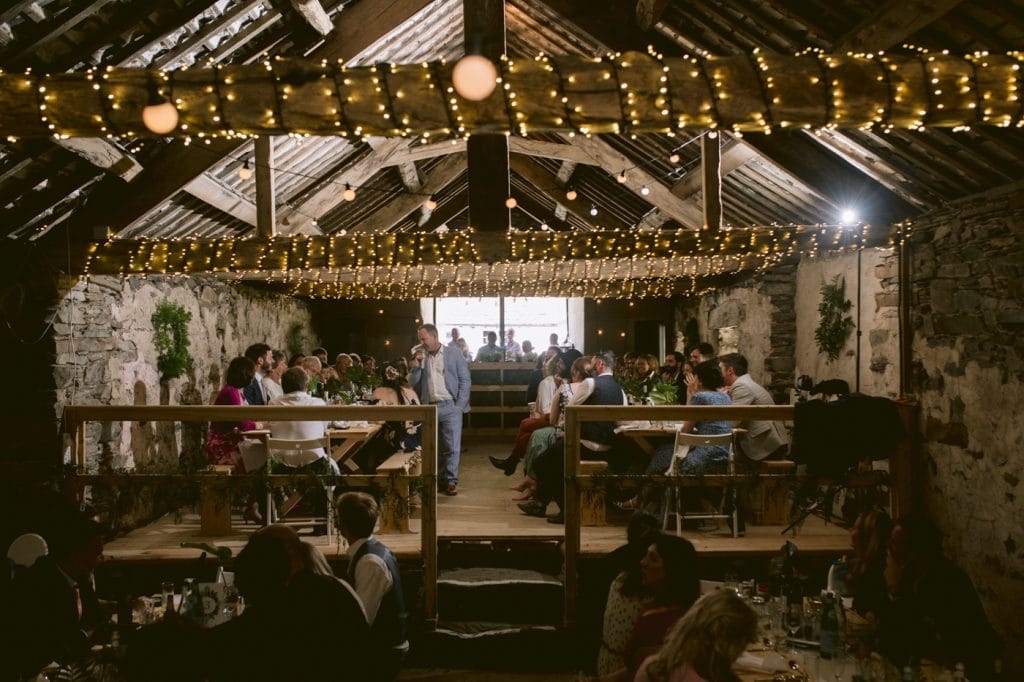 Guests and Bride and Groom Main Hall Portrait Session