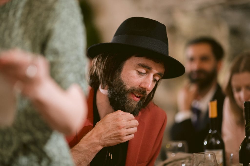 Portrait Session of Man in Hate looking down Session