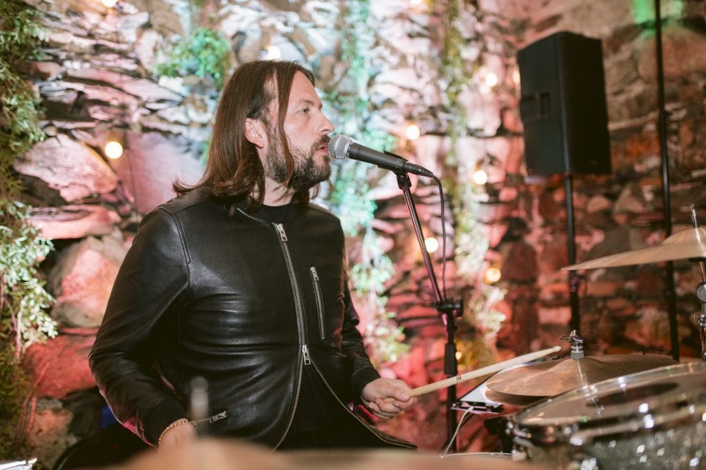 Main Band Singer in Main Hall Portrait Session