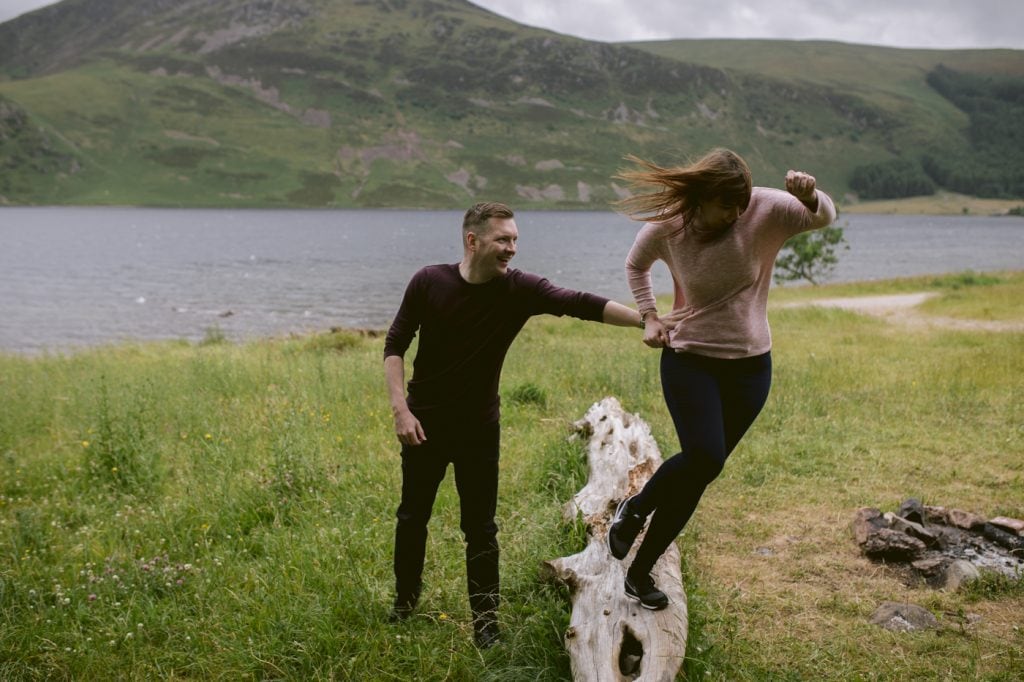 Couple Walk at Ennerdale Water